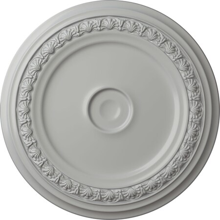 Ekena Millwork Carlsbad Ceiling Medallion (Fits Canopies up to 5 1/2"), Hand-Painted Frost, 31 1/8"OD x 1 1/2"P CM31CAFRF